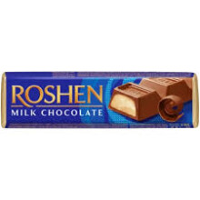 Mælkechokoladebar med creme brûléefyld 43 g ROSHEN