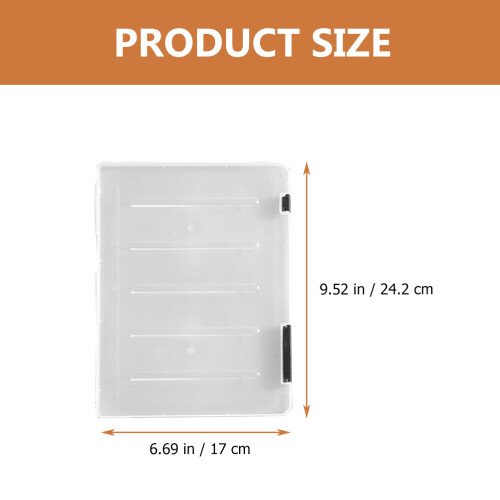 2St Plastic Documenten Organizer Zwart Draagbare Bestanden Box 1