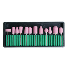 12St Roze Wol Polijst Bits Manicure Pedicure Schuurhulpmiddelen