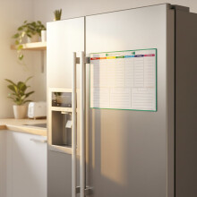 Magnetische A3-weekplanner met 7 uitwisbare stiften