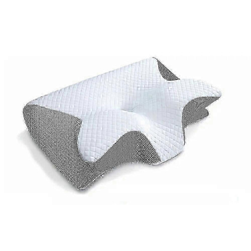(Grey) Memory Foam Orthopedic Pillow for Neck Support
