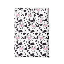 Sengetæppe i bomuld 140x200 Happy Cow