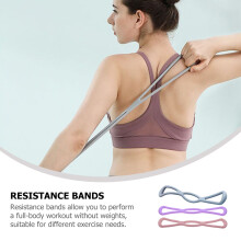 3St Multikleurige Yoga Weerstandsbanden Set Voor Effectieve Training