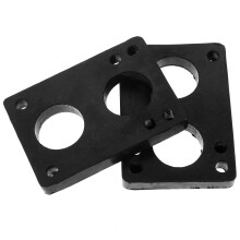 2St Langeboard Demping PU Pads Zwarte Schokabsorberende Skateboard