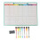Magnetische A3-weekplanner met 7 uitwisbare stiften 2