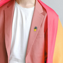 1Gele Ananas Broche Kleding En Tassen Decoratie