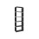 5 Tier Bookcase - Metal - Black - Open Shelves for Home and Studio Use 1