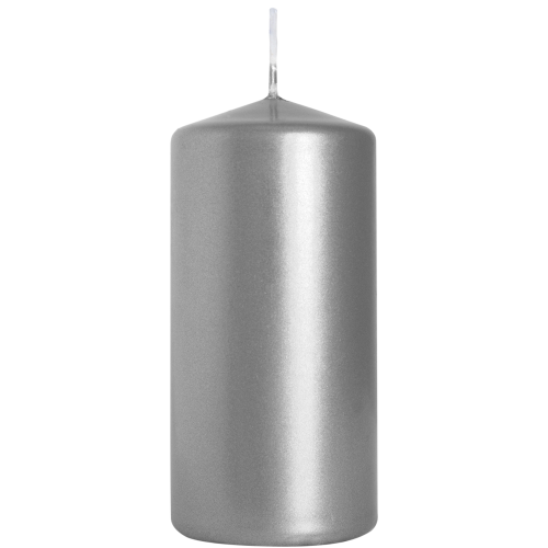 SØLV Cylinderlys Kommunion Bryllup BISPOL 6x12cm