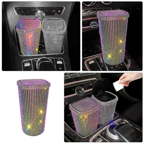1Multikleuren Auto Afvalcontainer Met Stevige Plastic Behuizing 2