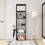 5 Tier Bookcase - Metal - Black - Open Shelves for Home and Studio Use 3