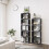 5 Tier Bookcase - Metal - Black - Open Shelves for Home and Studio Use 4
