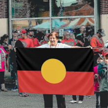 (90 x 150cm) Custom Flag 90x150cm Australian Aboriginal Flag Outdoor Polyester Flag Home Decoration Flag
