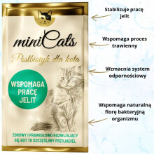 miniCATS POSTBIOTISK BUTYRAT UNDERSTØTTER KATTENS TARMFUNKTION 2 g KATTENS IMMUNITET