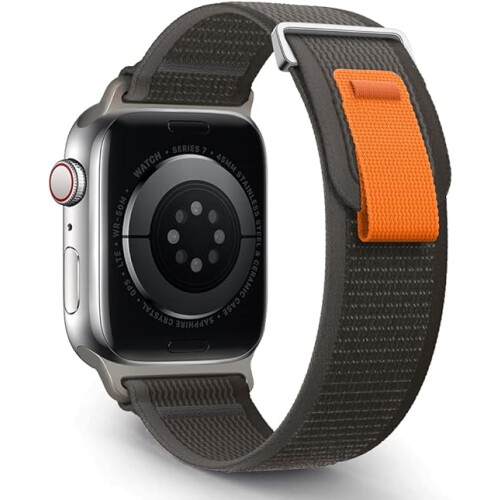 URREM TIL APPLE WATCH 1/2/3/4/5/6/7/8/9/10/SE 42/44/45 SORT-GRÅ