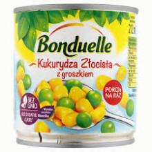 BONDUELLE MAJS- OG ÆRTEBLANDING 170 G