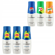 6 Sirupper SodaStream Citron Iste x3 + Pepsi + Mirinda + 7UP