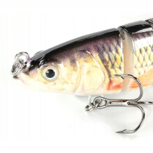 Wobbler PIKE ZANDER Jointed F144 GULD-SØLV