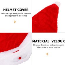 1St Santa Fietshelmhoes Rood Kerststijl Warm En Comfortabel