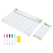 1Set Magnetisch Droog Uitwisbaar Koelkast Bord Voor Memo En Schema