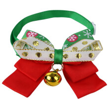 1Modieuze Pet Halsband Met Kerstbel En Leuk Cartoonpatroon