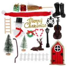 1Set Realistische Kerst Miniaturen Voor Creatieve Huisdecoratie