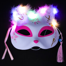 1X Masker En Halloween Met LED Verlichting