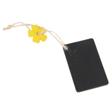 10St Vintage Hangprijskaartjes Zwart Voor Feest