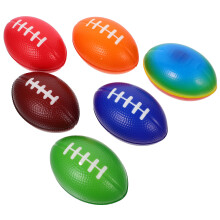 6St Miniature Rugby Balls Voor Feest En DIY Decoratie PU