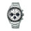 Seikos Watch Stainless Steel Strap White Black.Dial for Everyday Style 1