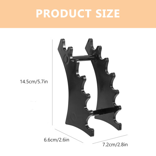 Makeup Brush Drying Stand, Duurzaam Zwart Plastic En Compact 1