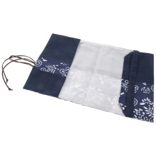 Decoratieve Stoffen Boekhoes Donkerblauw Voor Studenten