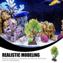 Aquarium Decoratie Kunstplant Lichtgroen Vis Kom