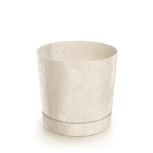 Tubo P Beton Look Urtepotte DPOP180E Creme Prosperplast