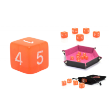 D6 1,6 cm RPG Fakkel Sekssidede Terninger
