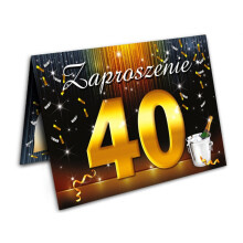 40-års fødselsdagsinvitation, 1 stk.