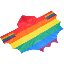 Regnbueflaggkappe polyester regnbuekappe striper kappe for parader festivaler fest feiring dekorasjon