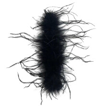 (black) Feather Cuffs for Women's Wrist Decoration and Headband, Flexible Steel Plate Interior, Suitable for Parties and Weddings, Black
