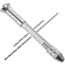 Candle Punch Drill Tool with Sturdy Metal Bits for DIY Candle and Gypsum Craft Manual Hole Punching Includes Long