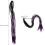 Motorcycle Helmet Braid Ponytail Decoration with Suction Cup 2