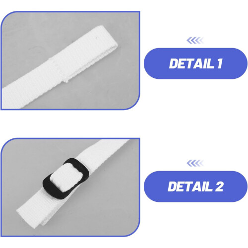 Replacement Hockey Helmet Chin Strap White Adjustable Sports Protective Accessory 2