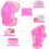 Conjunto de equipo de protección para patinaje sobre ruedas con casco, coderas y rodilleras. 7