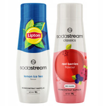 2 Sirupper til Sodastream Vand Citron Iste + Røde Bær Skovfrugter