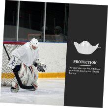 Ice Hockey Goalie Helmet Face Protector Semicircle Face Guard Hockey Protective Gear for Goalie Safety