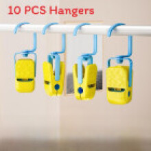 (Blue Yellow)Clip per bucato in Abs con design Widegrip e imbottitura in gomma morbida per un uso domestico migliorato e indumento di