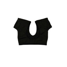 (L, Black) Underarm Sweat Vest for Women - Breathable Mesh Design, Washable, Invisible Sweat Protection