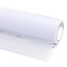 Ensfarvet tyl, hvid, 30 cm x 9 m, 1 stk.