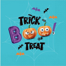 HALLOWEEN Boo! Græskarservietter 33x33cm 20 stk.
