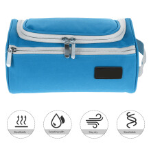 1Hängende Kulturtasche Wasserdicht Blau Groß Für Camping