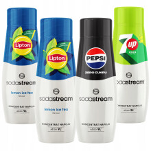 Sodastream sirup 2x Ice Tea Lemon + Pepsi Max + 7UP Fri Uden Sukker