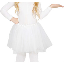 Hvid Tyl Tutu Nederdel Englekostume 31cm